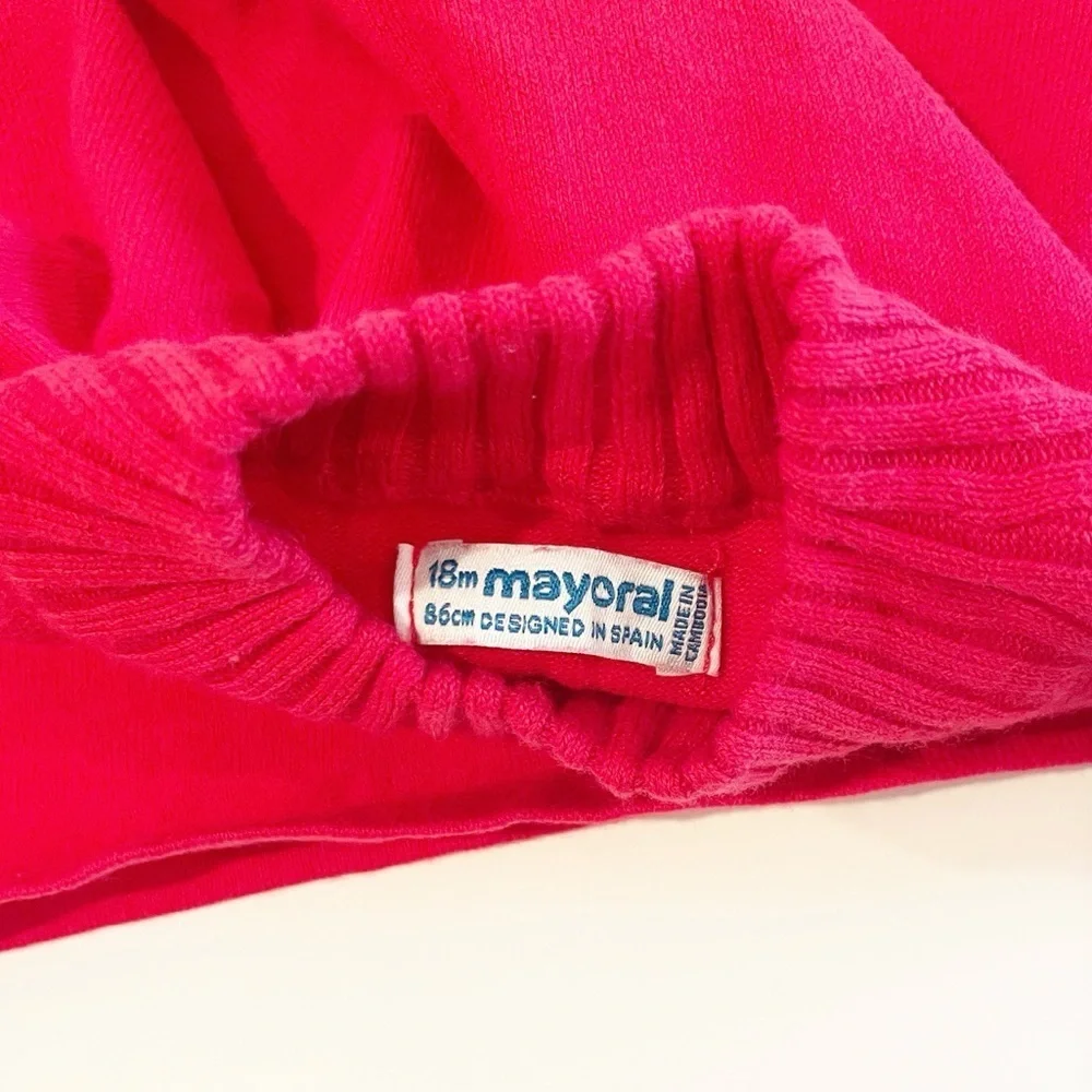Mayoral 18M red turtleneck sweater